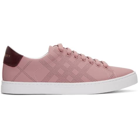 burberry sneakers albert perforated|Burberry Pink Perforated Leather Albert Sneakers Size 40.